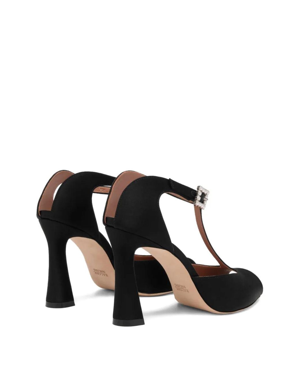 Malone Souliers Black Satin Nomi Sandals 90