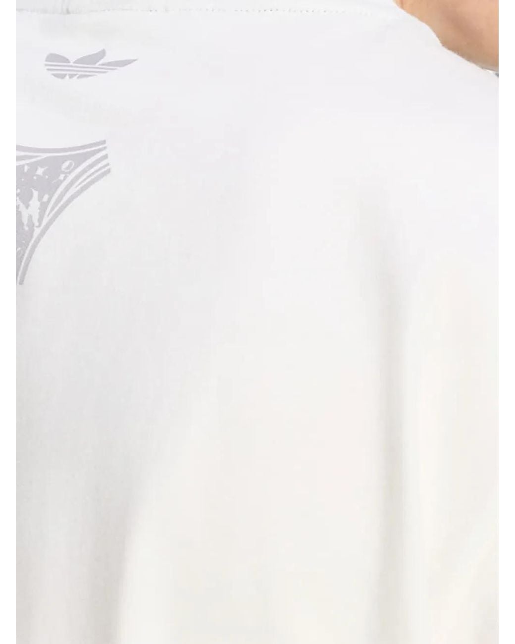 Adidas White Adilenium Questra Graphic T-Shirt for men