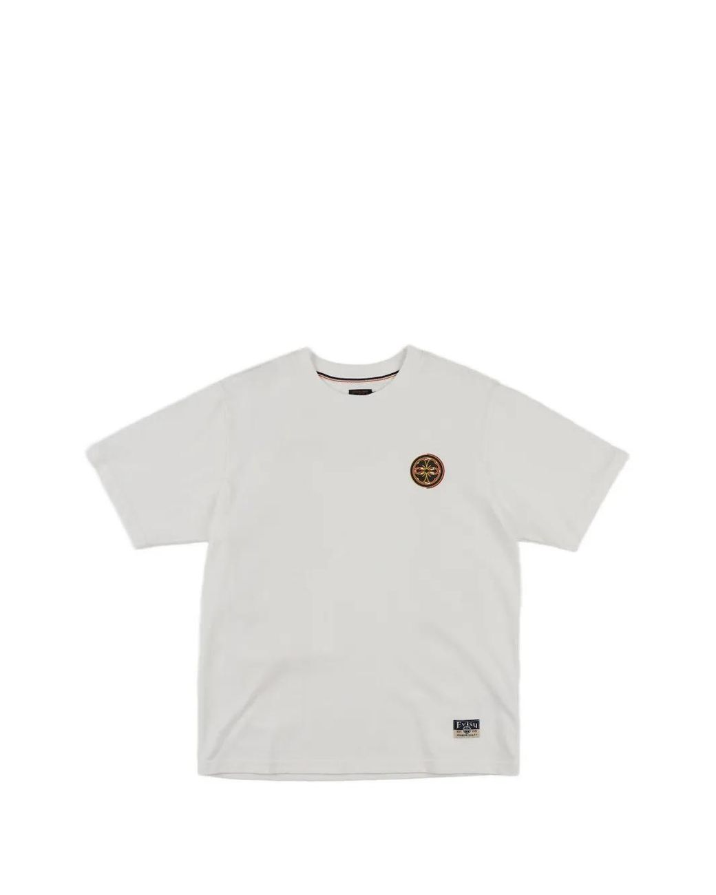 Evisu White Seagull Graphic-Print Cotton T-Shirt for men
