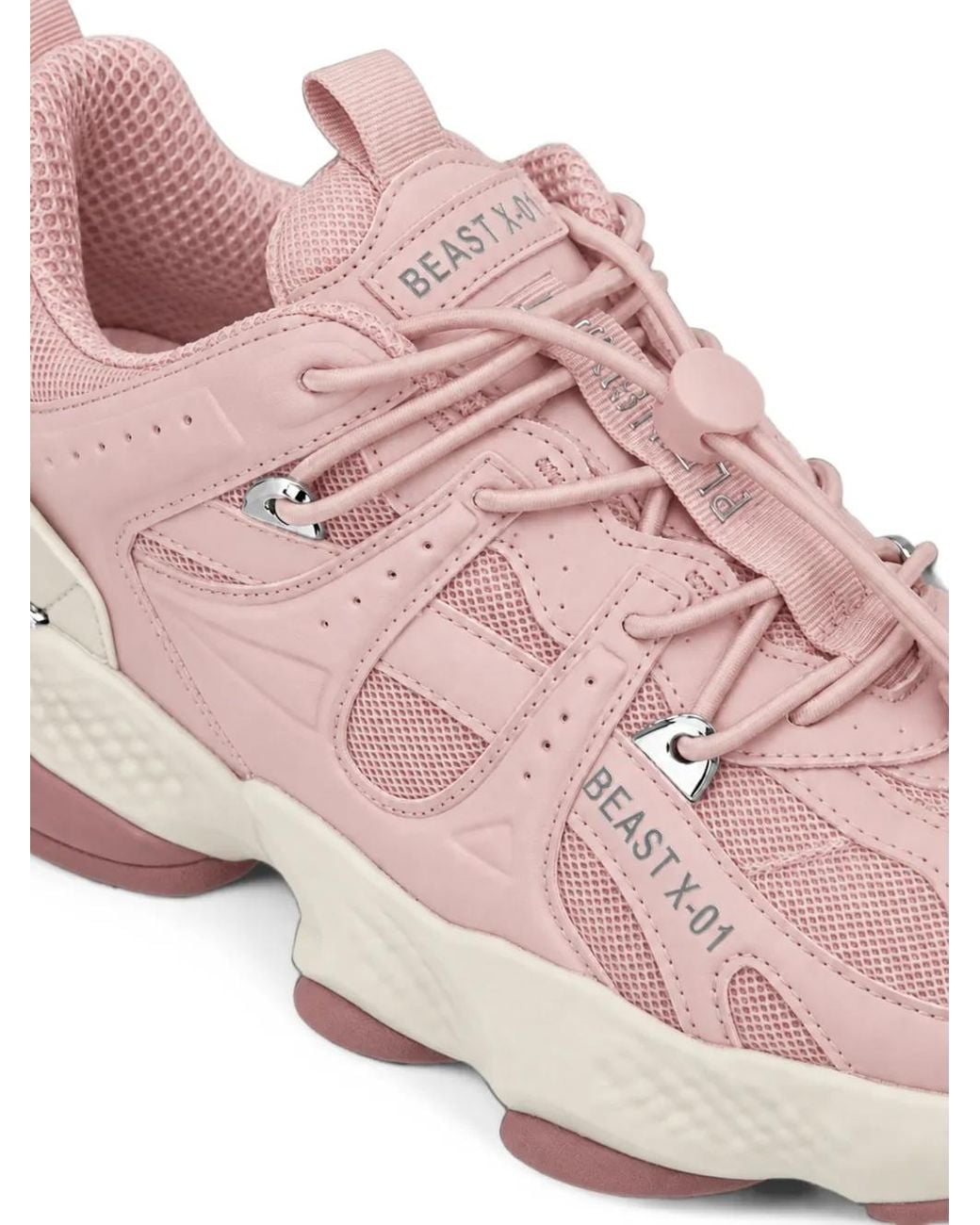 Philipp Plein Pink Runner Beast X-01 Sneakers