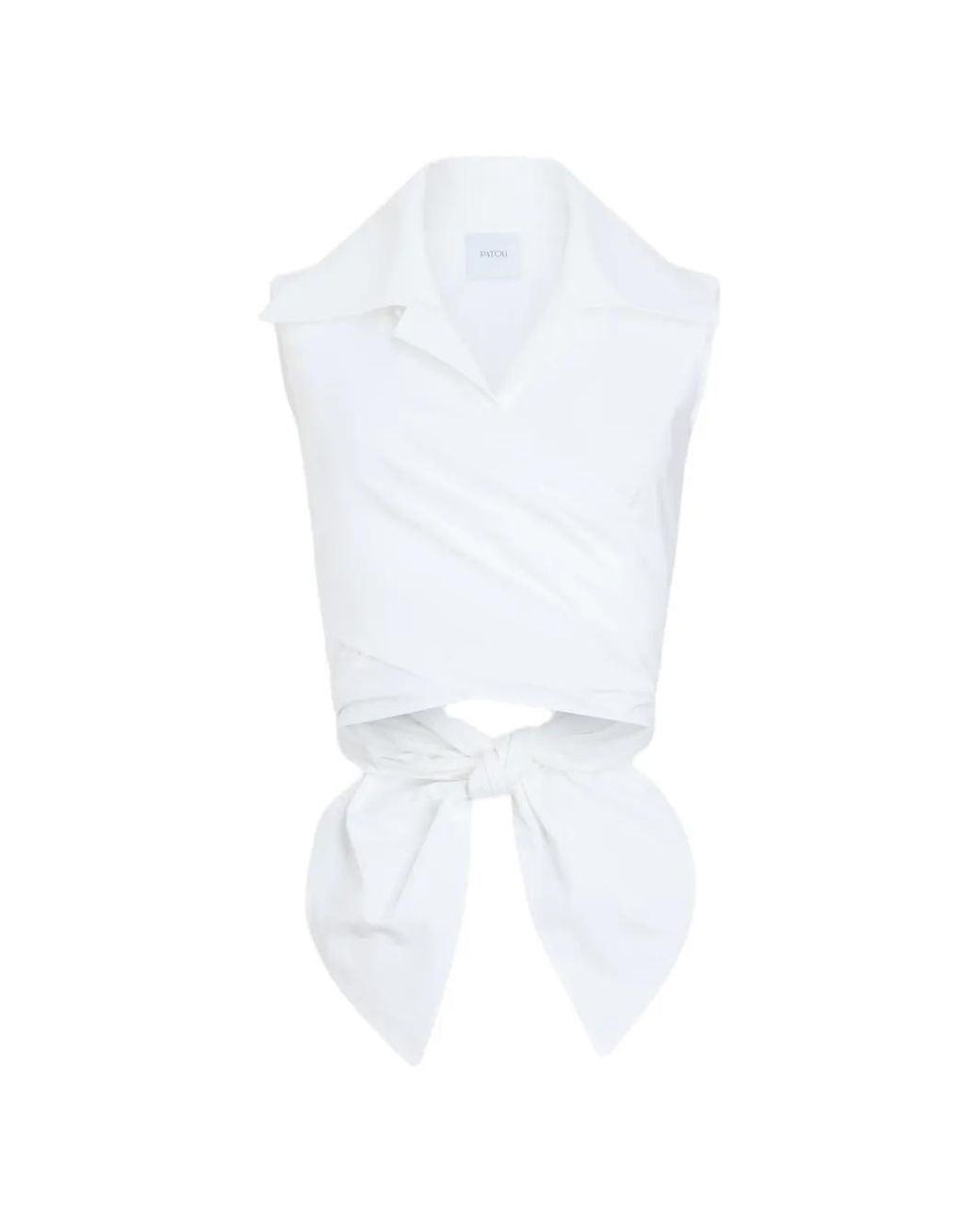 Patou Gedrapeerde Top in het White