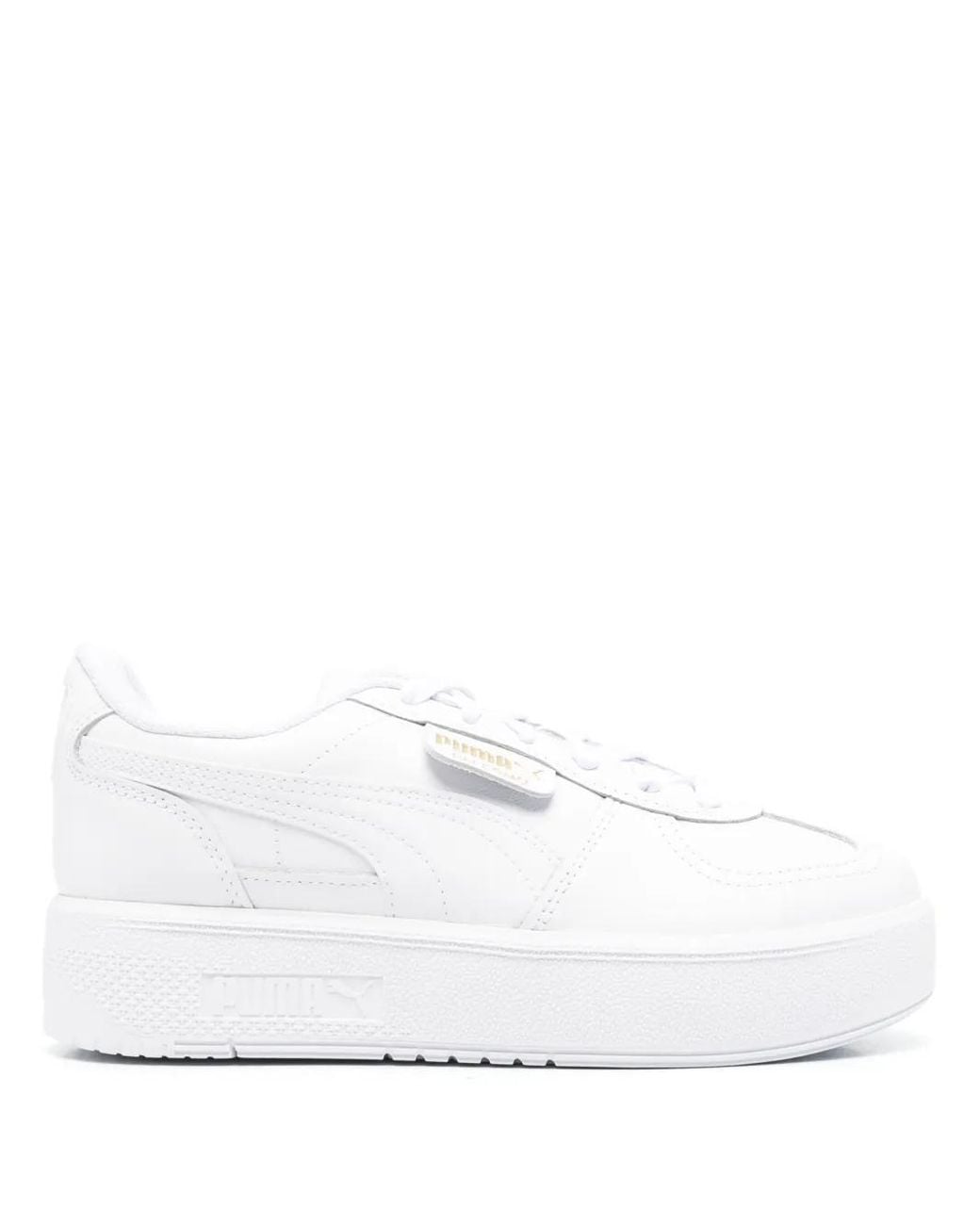 PUMA White Palermo Elevata Sneakers