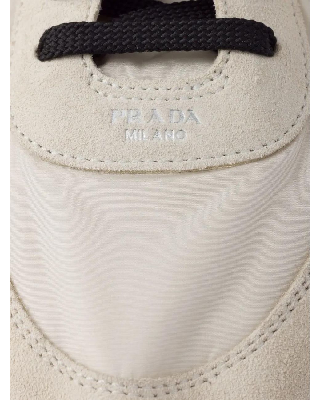 Prada White Panelled Sneakers