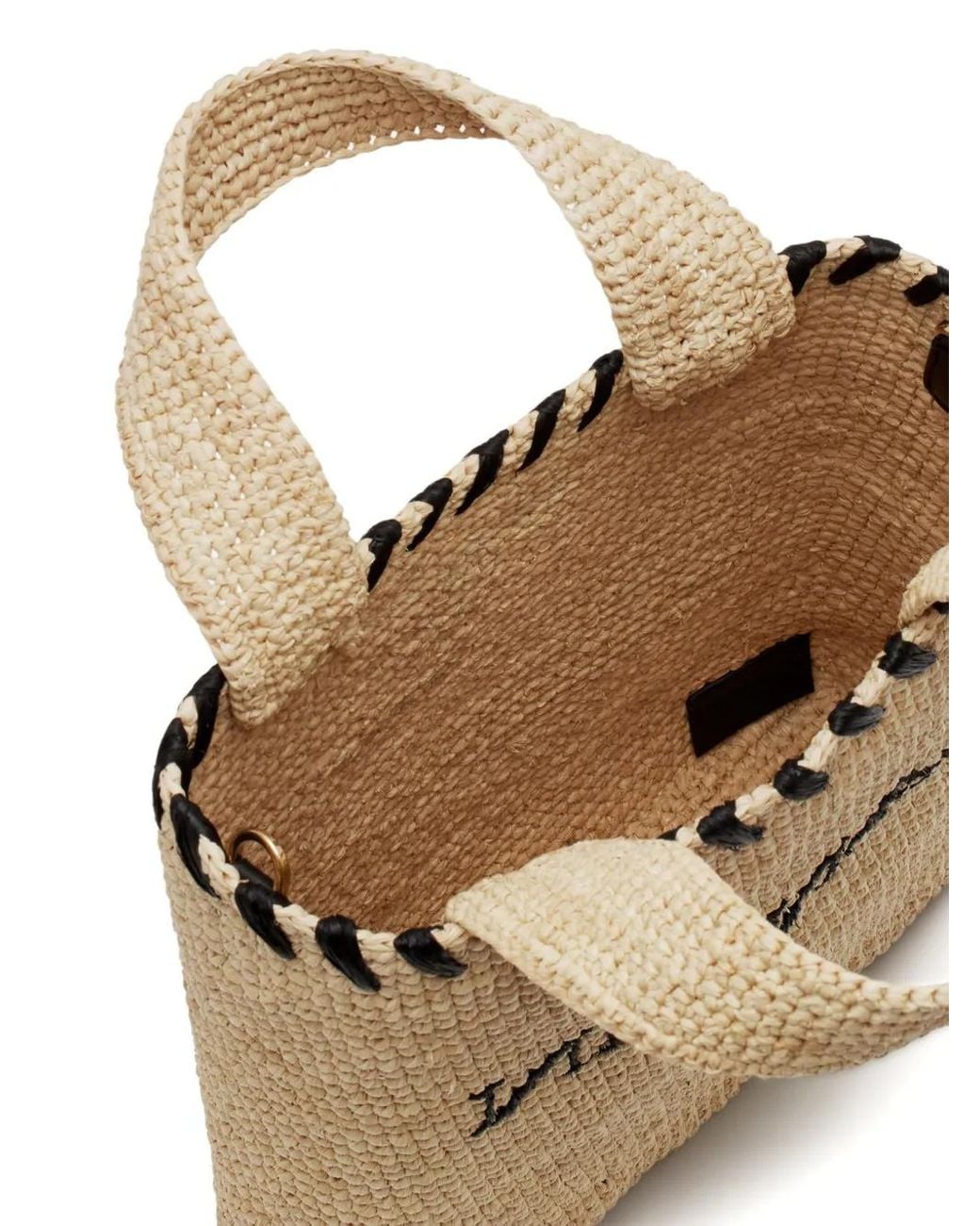 Borsa Tote Con Logo di Lanvin in Natural