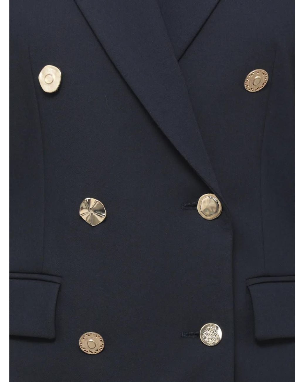 Dondup Blue Double-Breasted Blazer