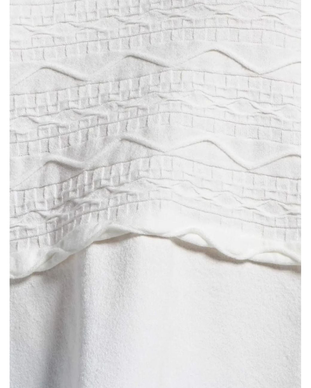 High White Textured Top