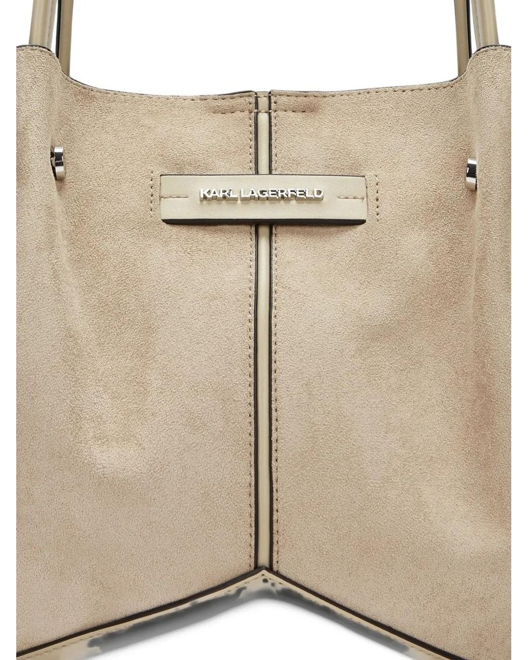 Karl Lagerfeld White K/Pierced Tote Bag