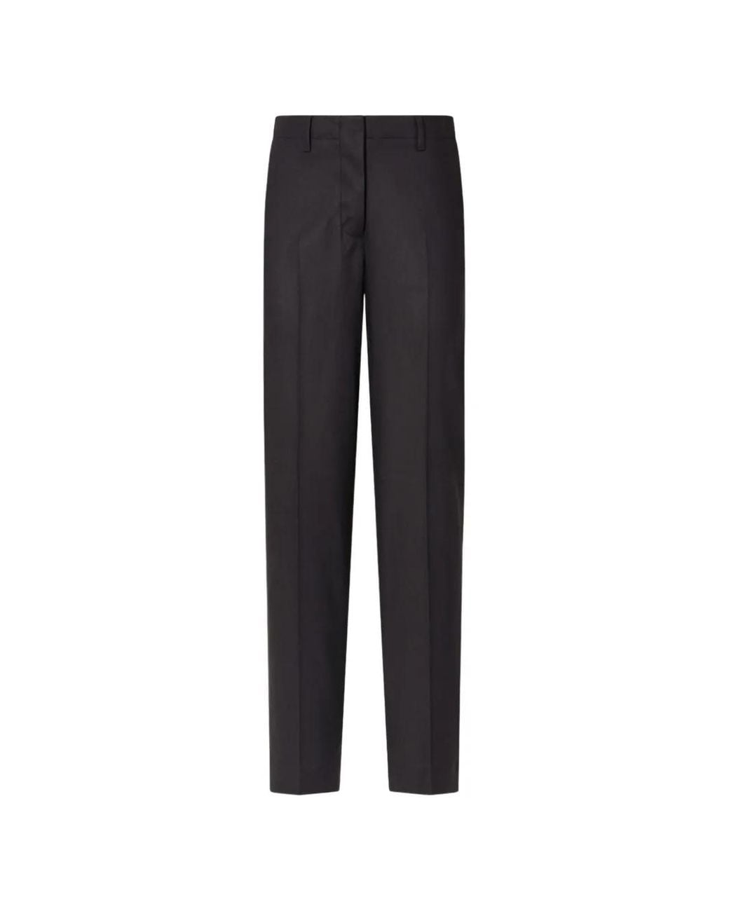 Cruna Black Jacqueline Pressed-Crease Trousers