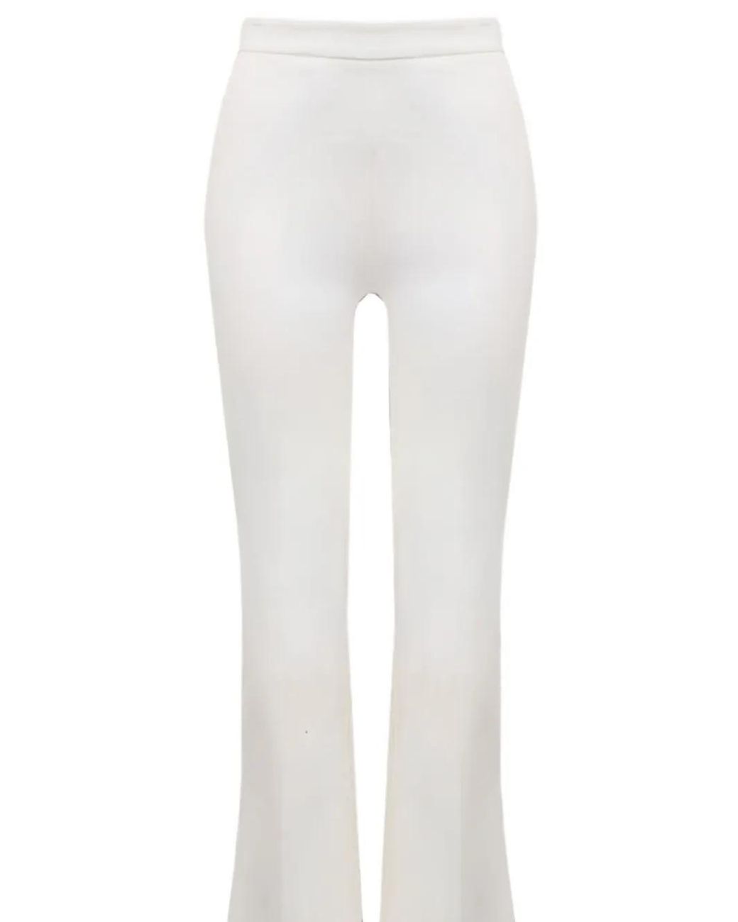Jonathan Simkhai White Gia Flared Trousers