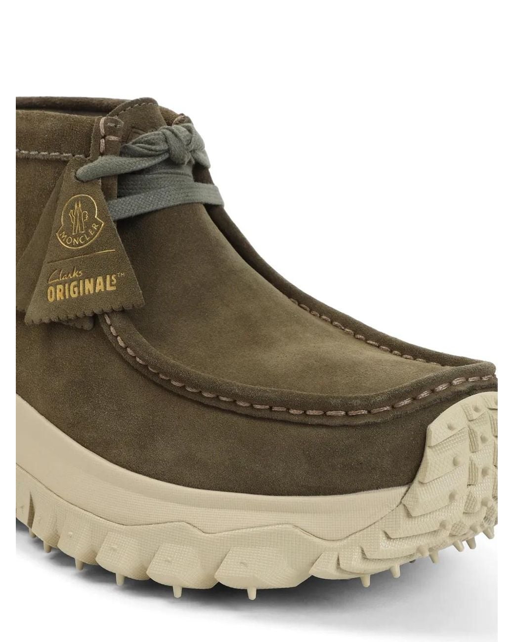 Moncler Brown X Clarks Originals Trailgrip Wallabee Gtx Suede Boots for men