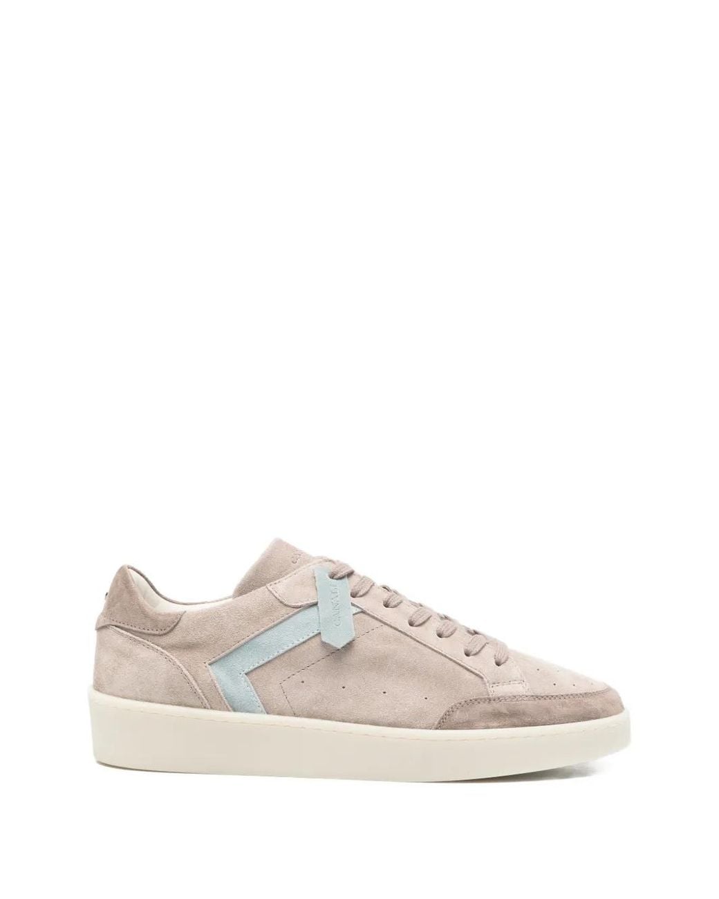 Canali White Leather Detail Sneakers for men