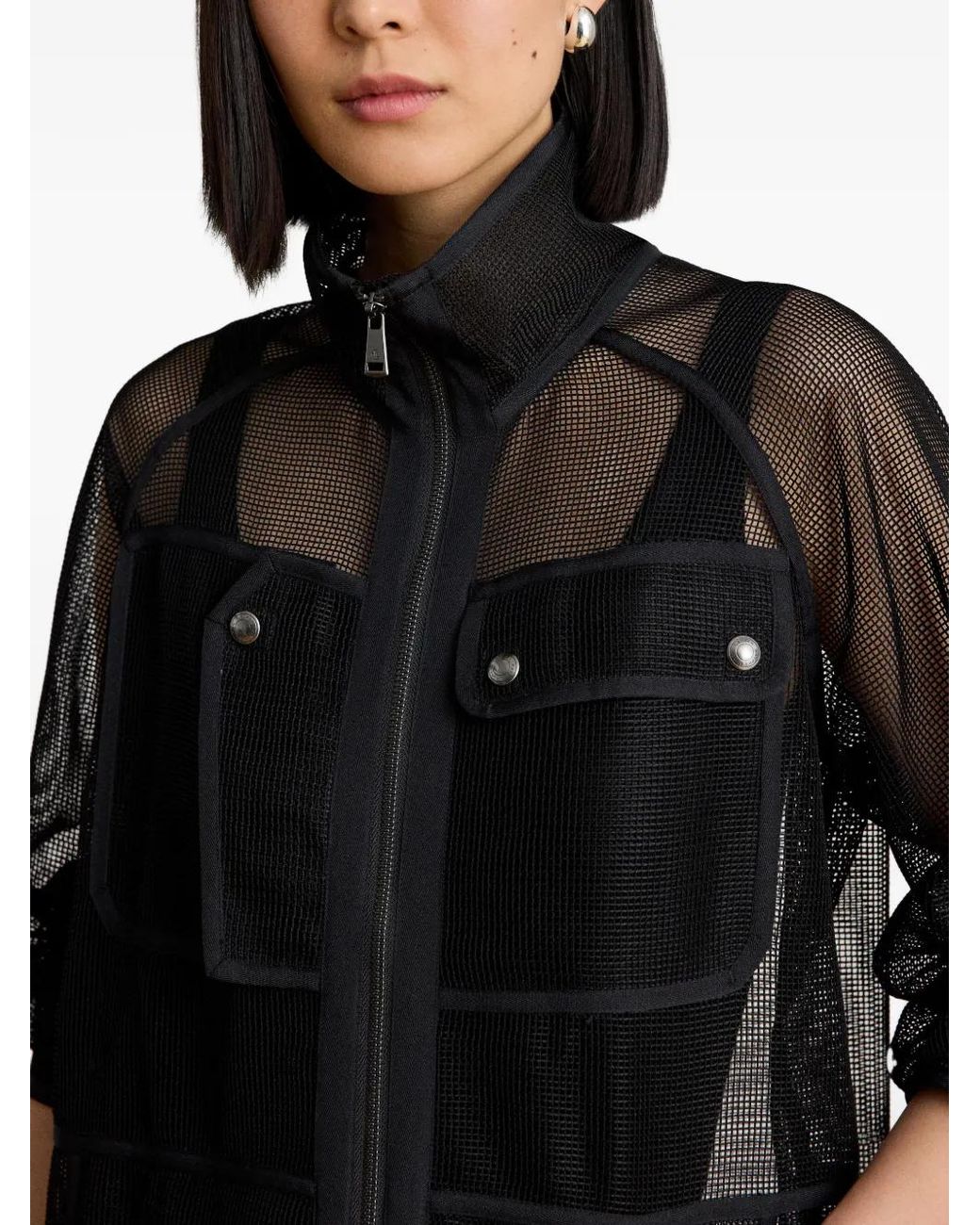 Ralph Lauren Black Mesh Field Jacket