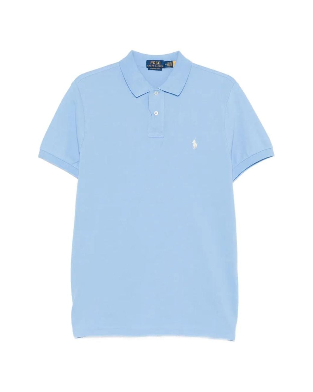 Polo Ralph Lauren Blue Short-Sleeve Piqué Polo Shirt for men