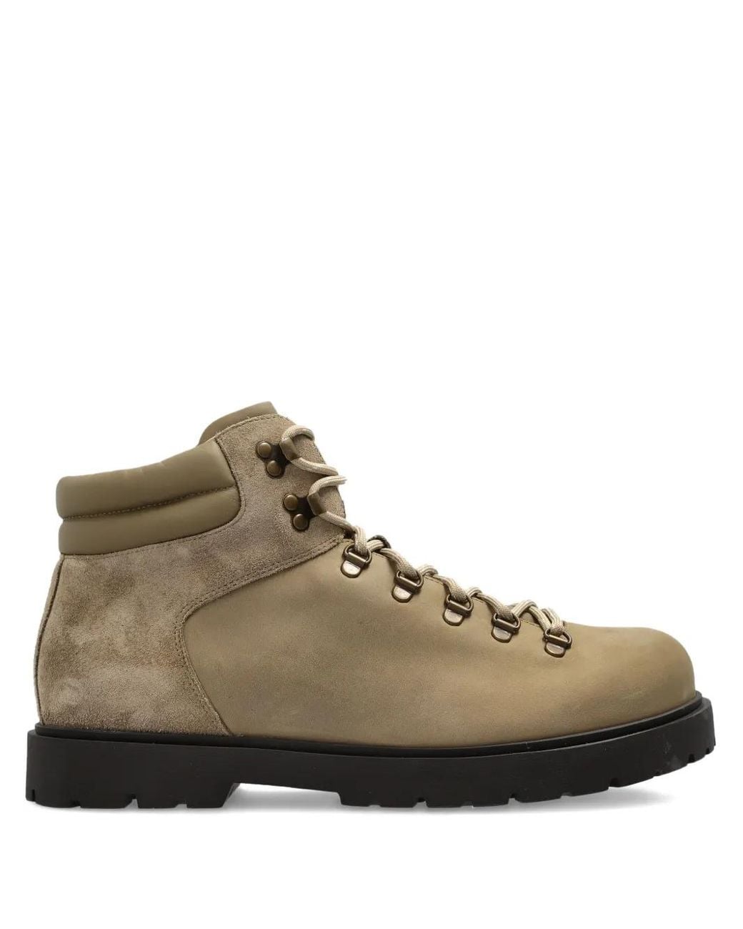 Birkenstock Brown Lace-Up Padded Collar Boots for men