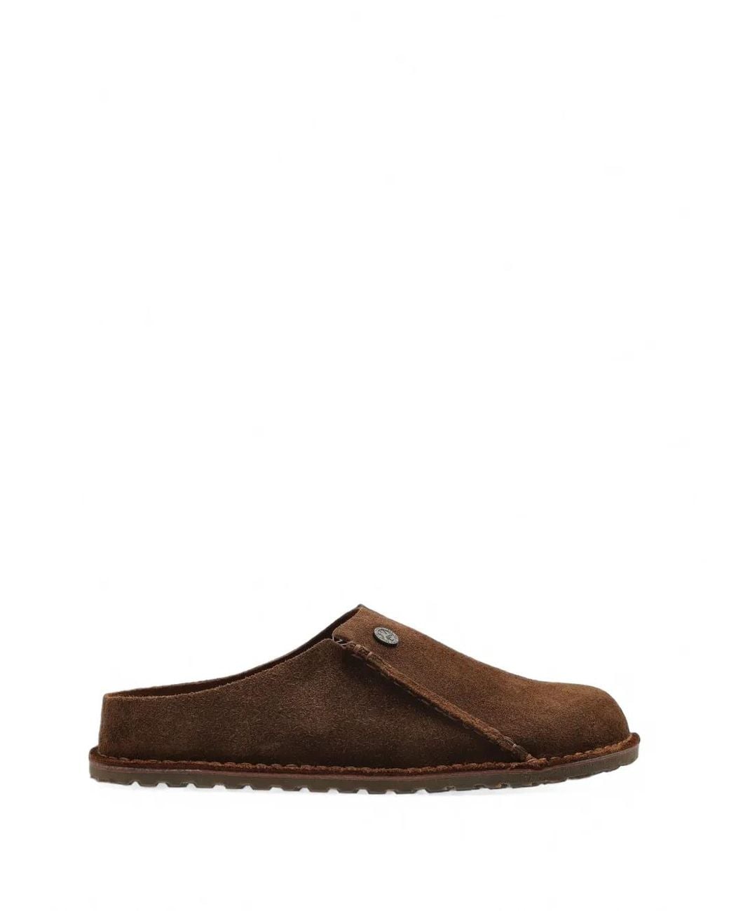 Birkenstock Brown Zermatt Premium Suede-Leather Mules