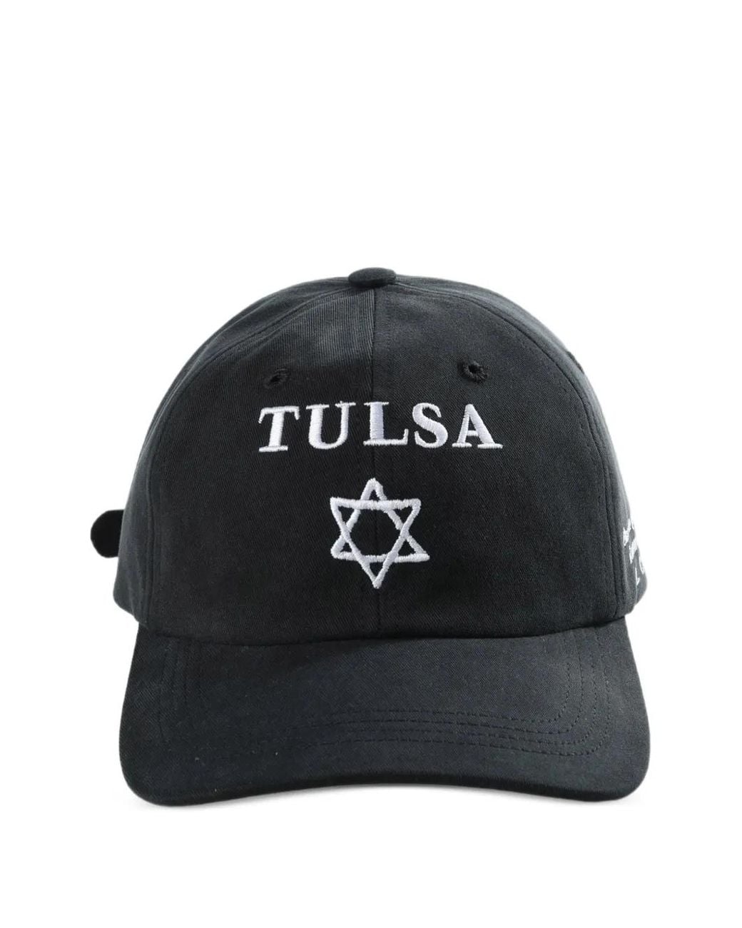 Enfants Riches Deprimes Black Embroidered Tulsa Baseball Cap for men