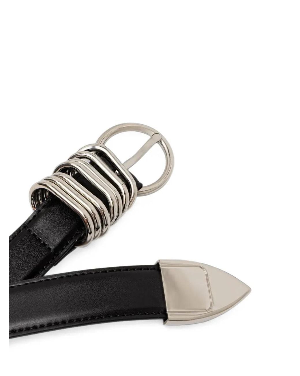 ELEH Black Multi-Ring Leather Belt