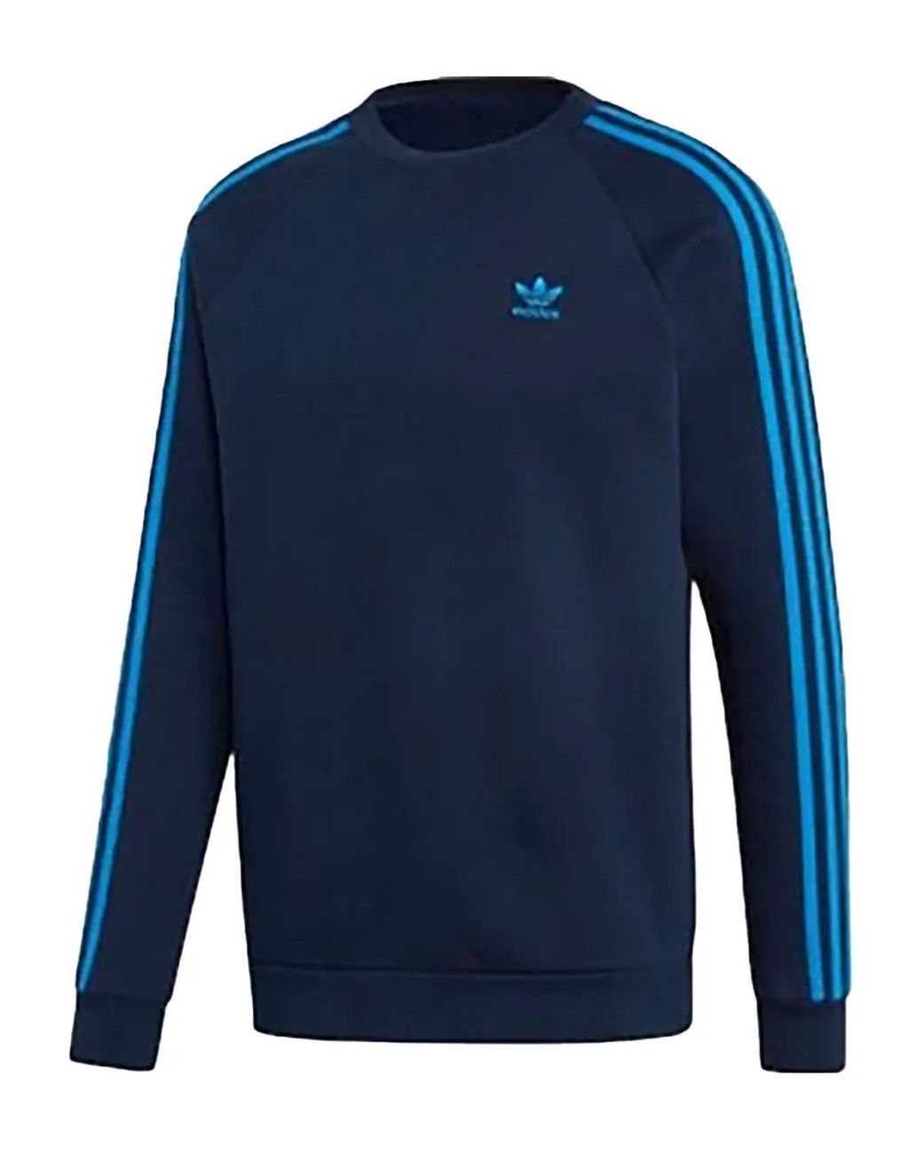 Adidas Blue Stadium Originals 3-Stripes Sweatshirt for men