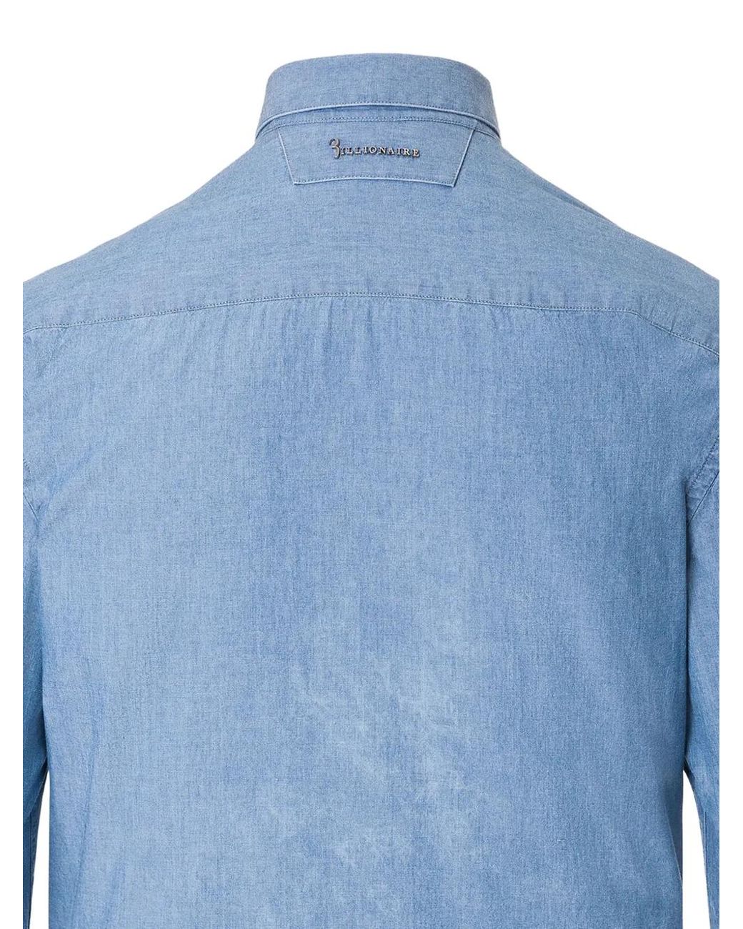 Billionaire Blue Chemise À Détails De Pompons for men