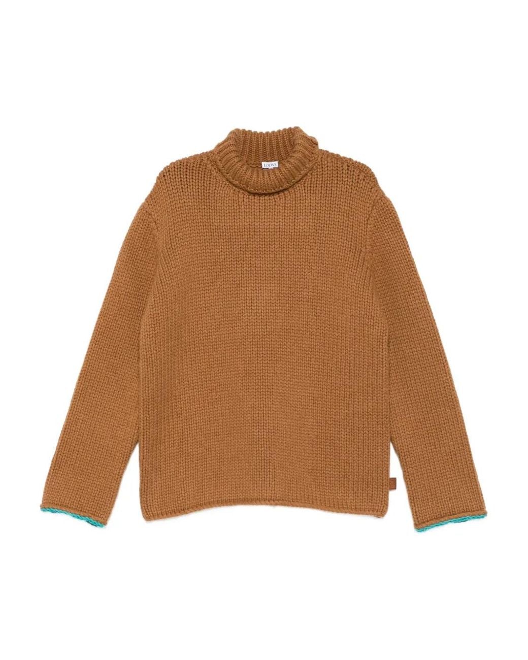 Loewe Brown Roll-Neck Sweater for men