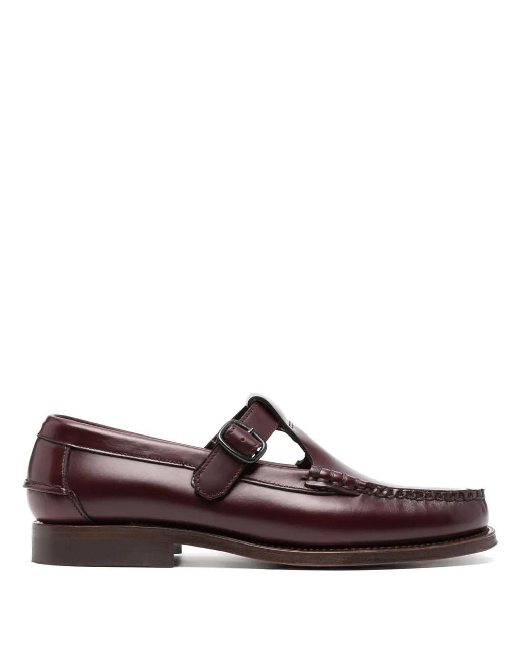 Hereu Brown Alber Almond-Toe Loafers