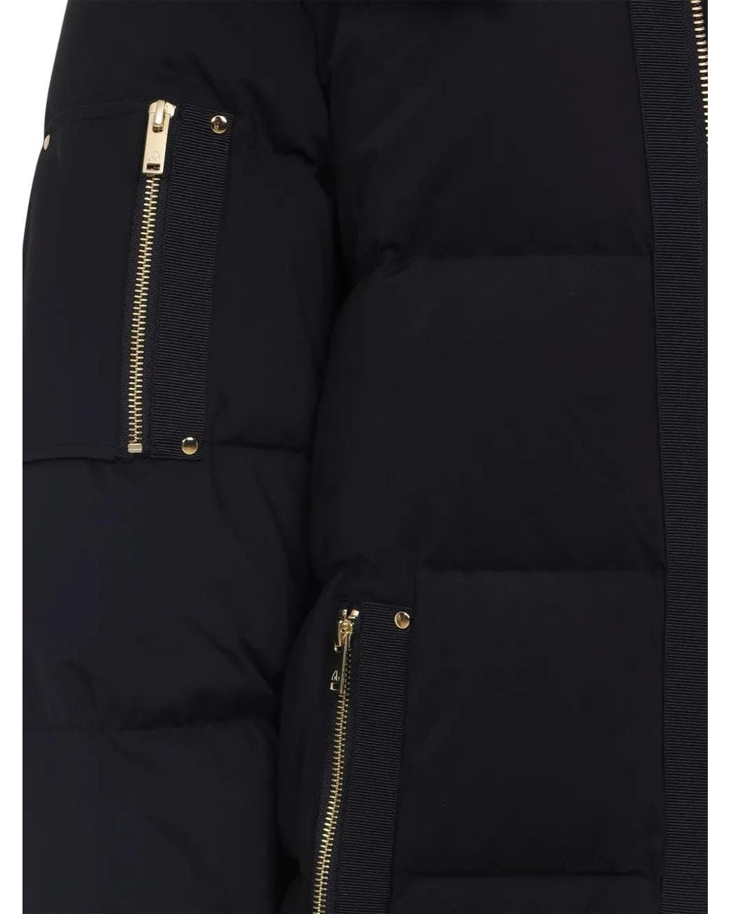 Moose Knuckles Black Stagg Padded Coat for men