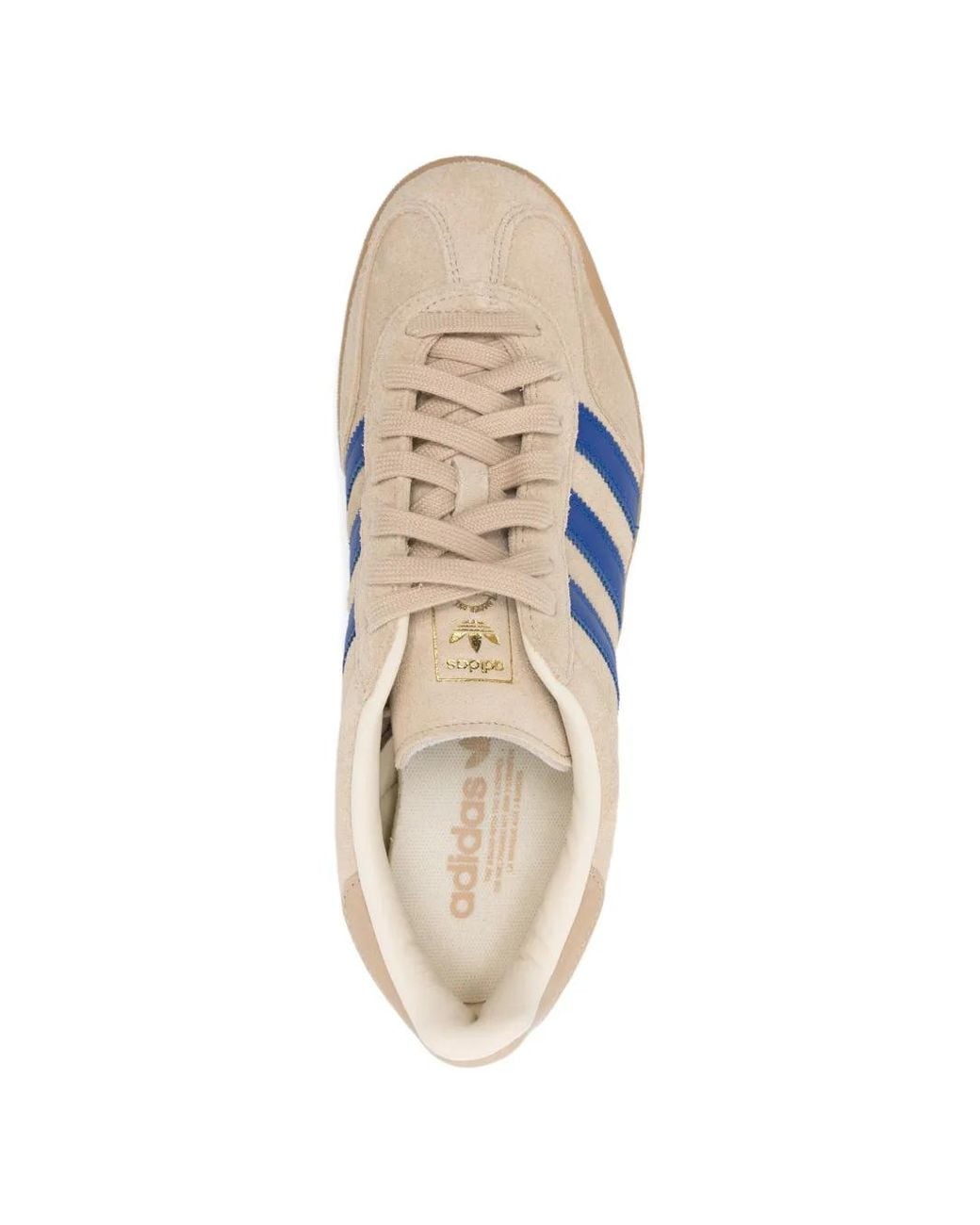 Adidas White "Gazelle" Indoor Sneakers
