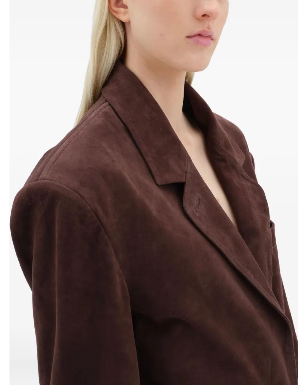 Remain Blazer Met Schoudervullingen in het Brown