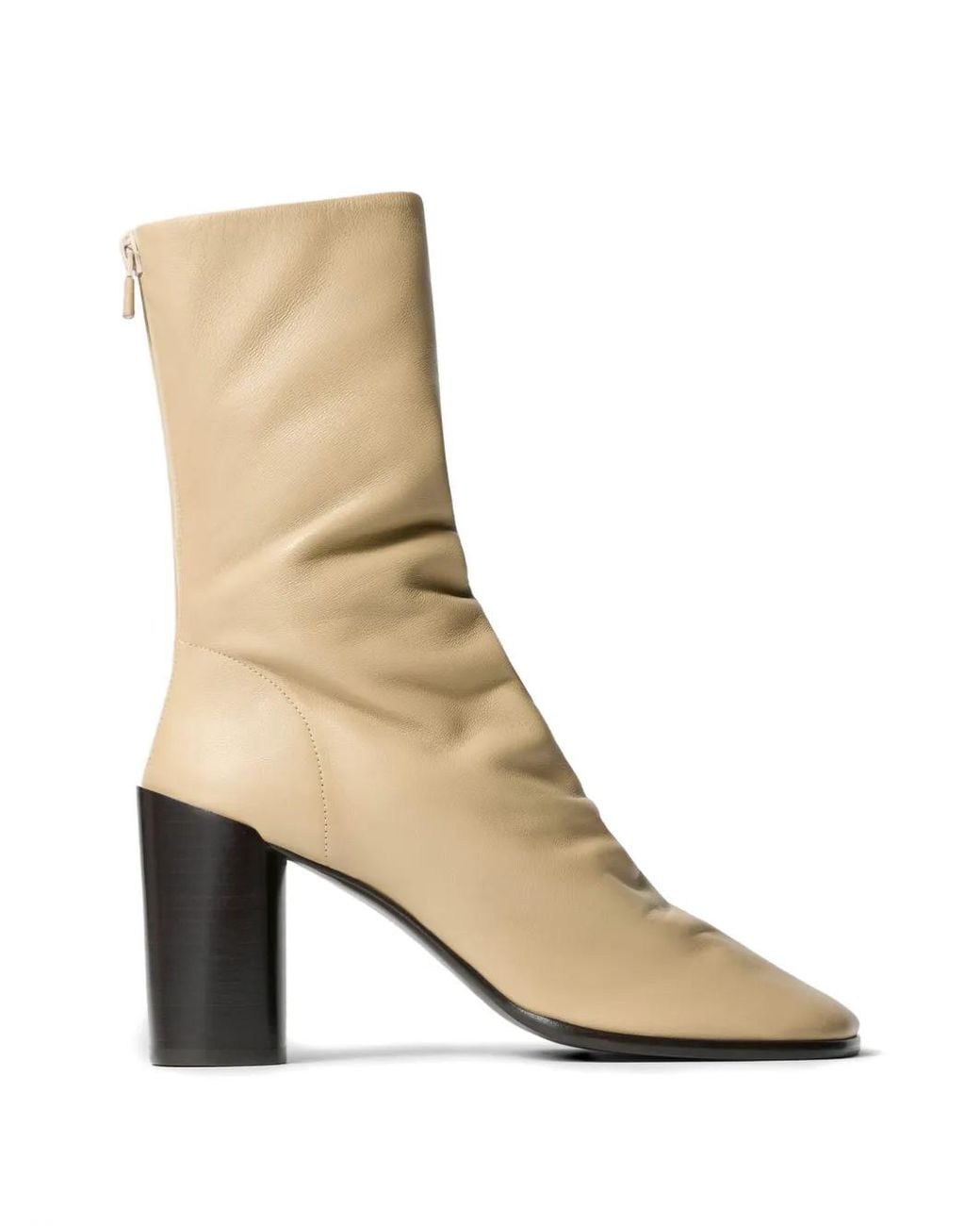 Lemaire Natural Glove Leather Ankle Boots
