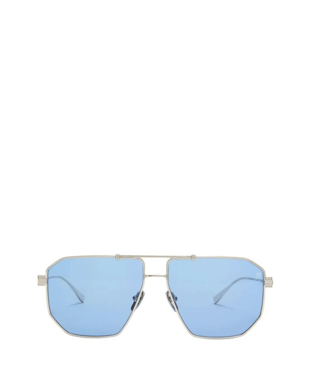 Balmain Blue Pilot-Frame Sunglasses