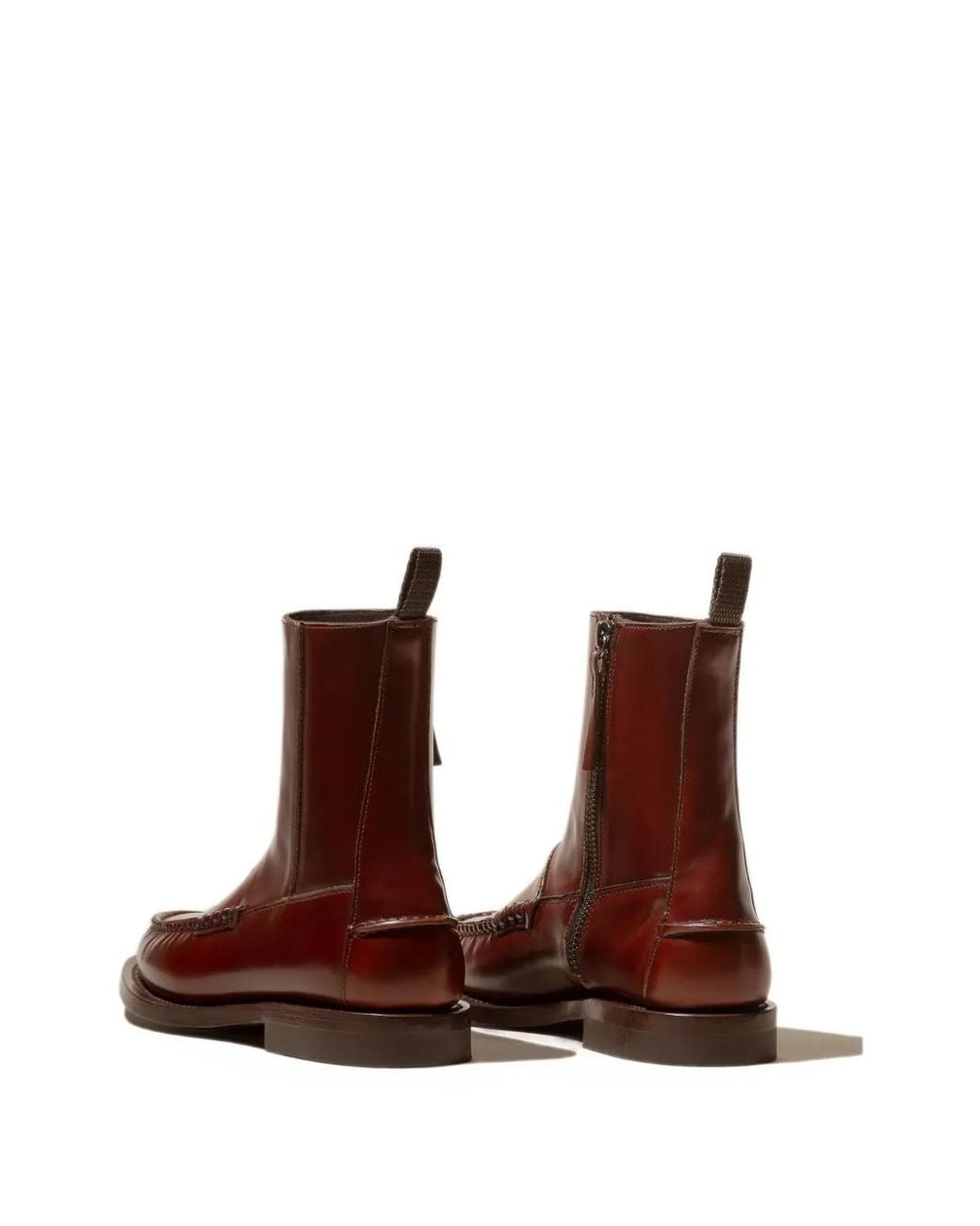 Hereu Brown Andreu Moccasin-Style Ankle Boots