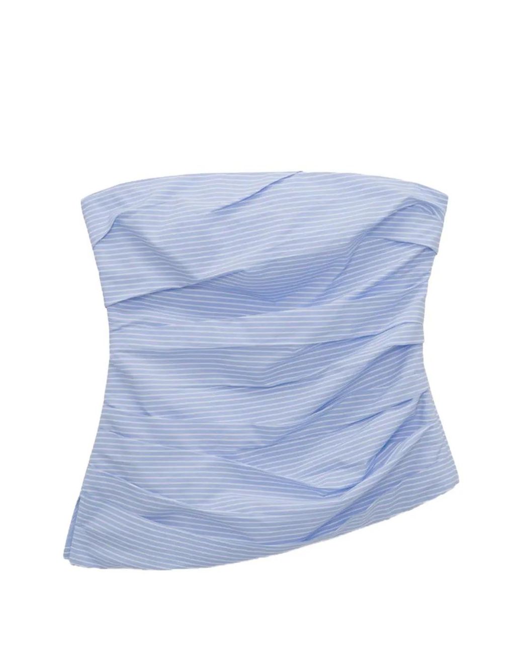 Jonathan Simkhai Blue Emerson Striped Top