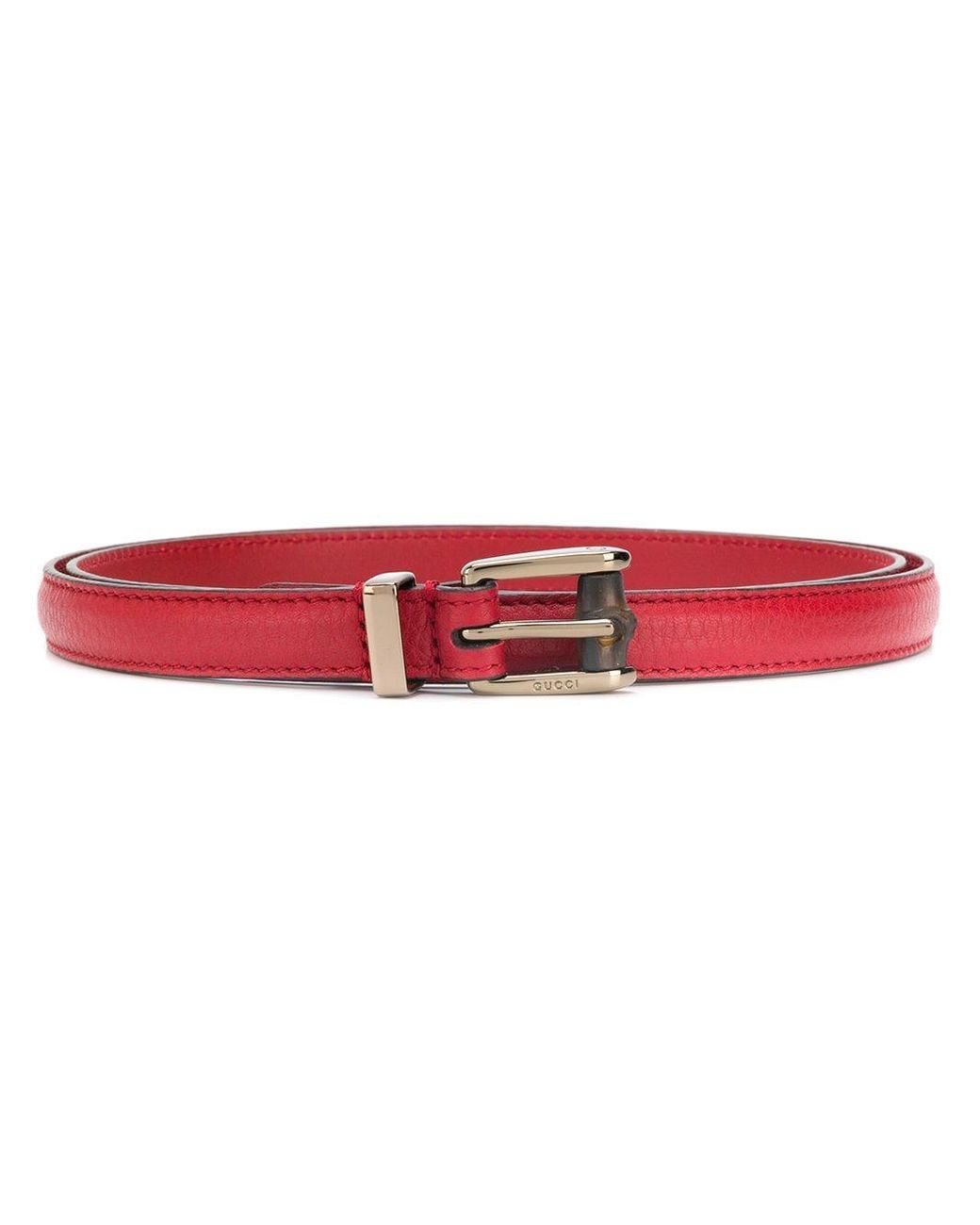 gucci classic red scarf belt