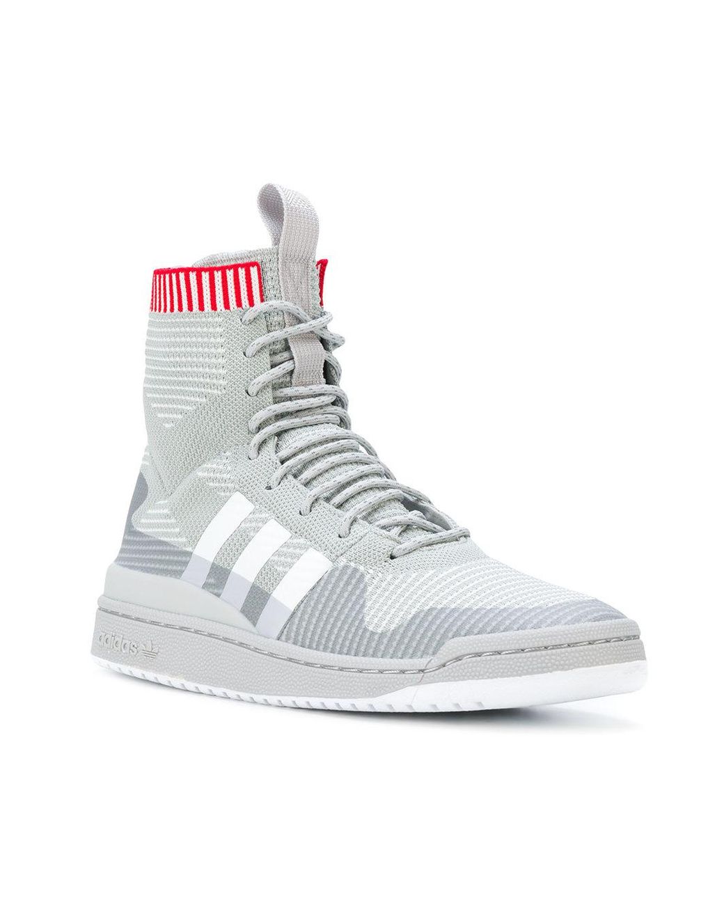 adidas Rubber Forum Primeknit Winter Sneakers in Grey (Gray) for Men | Lyst