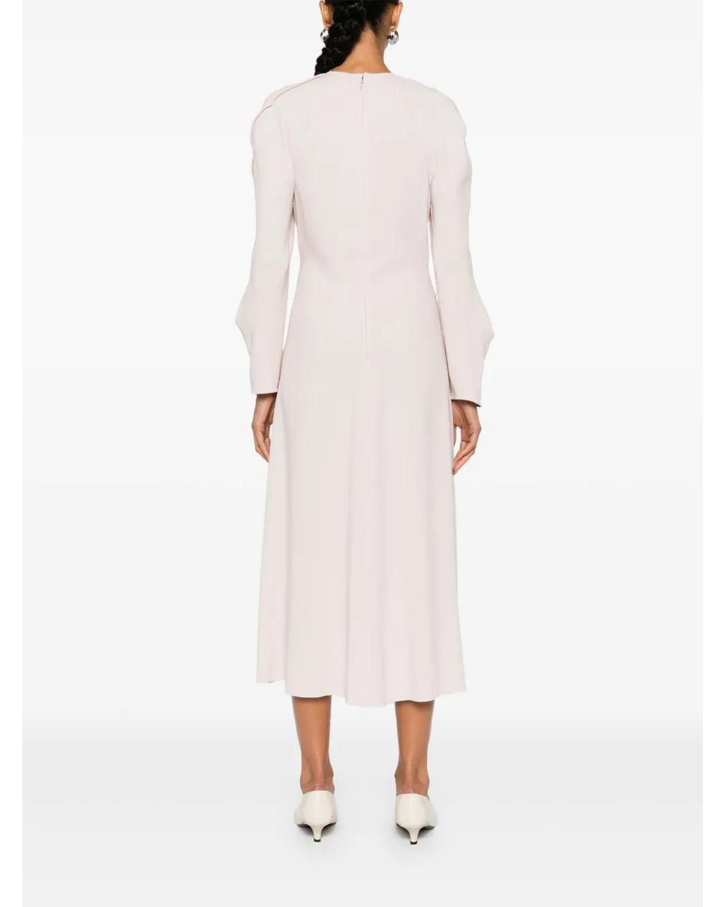 Victoria Beckham Pink Long Ml Raglan Nude Dress