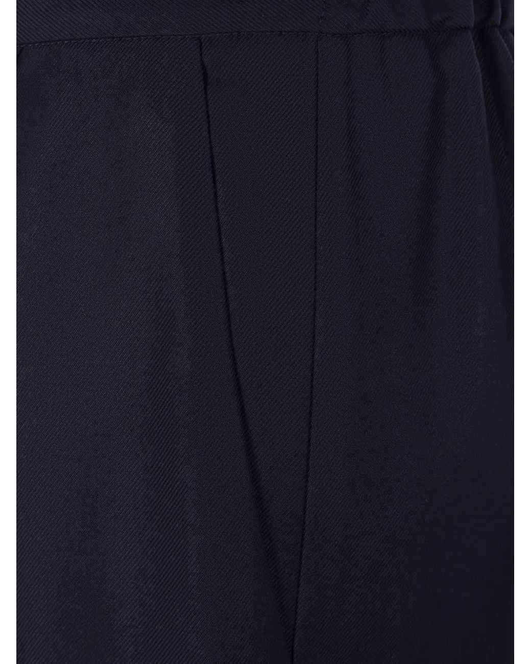 Dusan Blue Elasticated-Waist Palazzo Pants