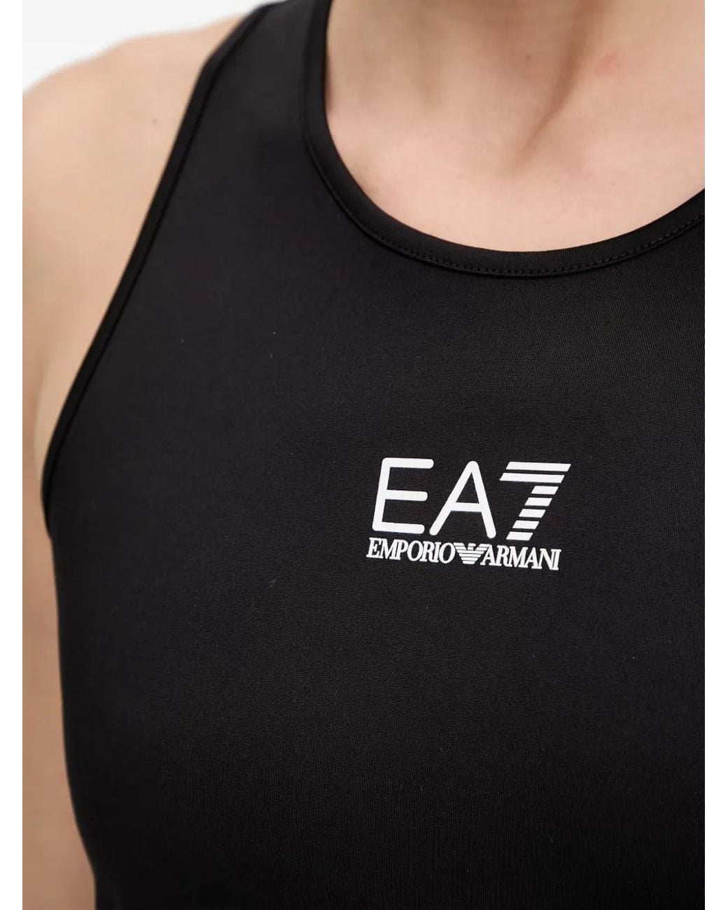 EA7 Black Tennis Pro Tank Top