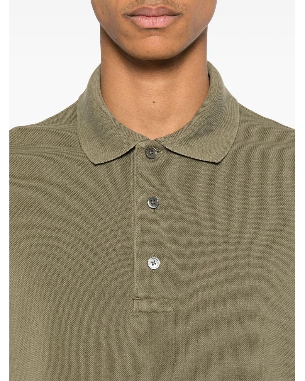 Tom Ford Green Short-Sleeved Polo for men
