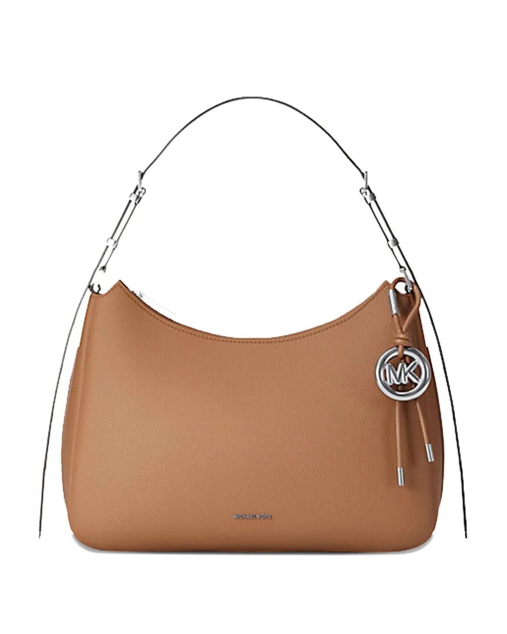 Michael Kors Brown Medium Nolita Logo-Charm Shoulder Bag
