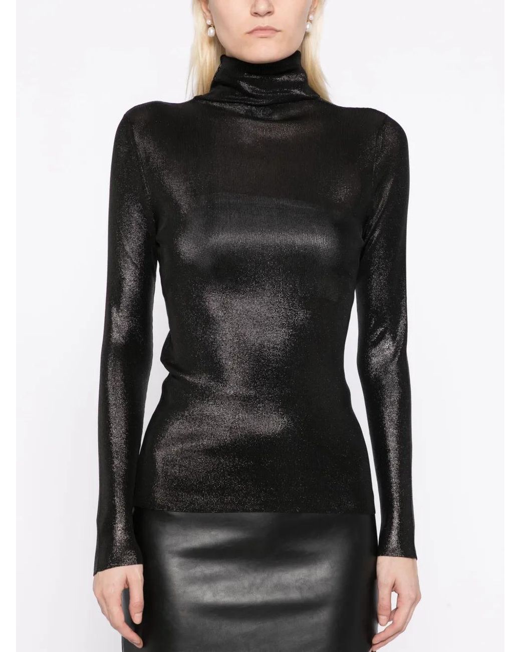 Jersey Con Cuello Vuelto Tom Ford de color Black