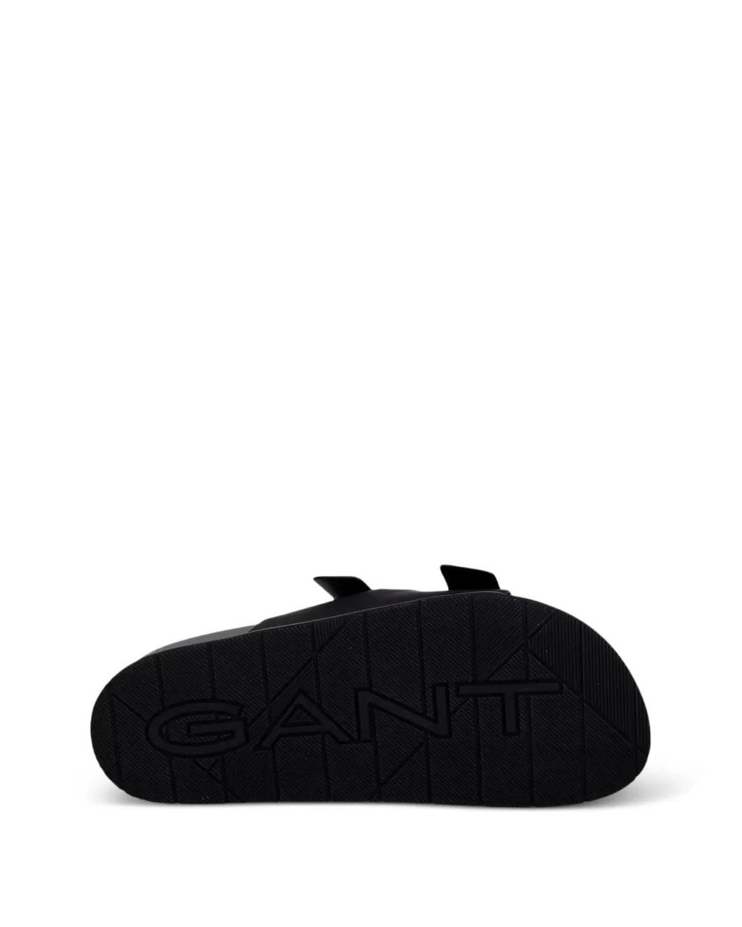 Gant Black Buckle-Fastening Slides for men