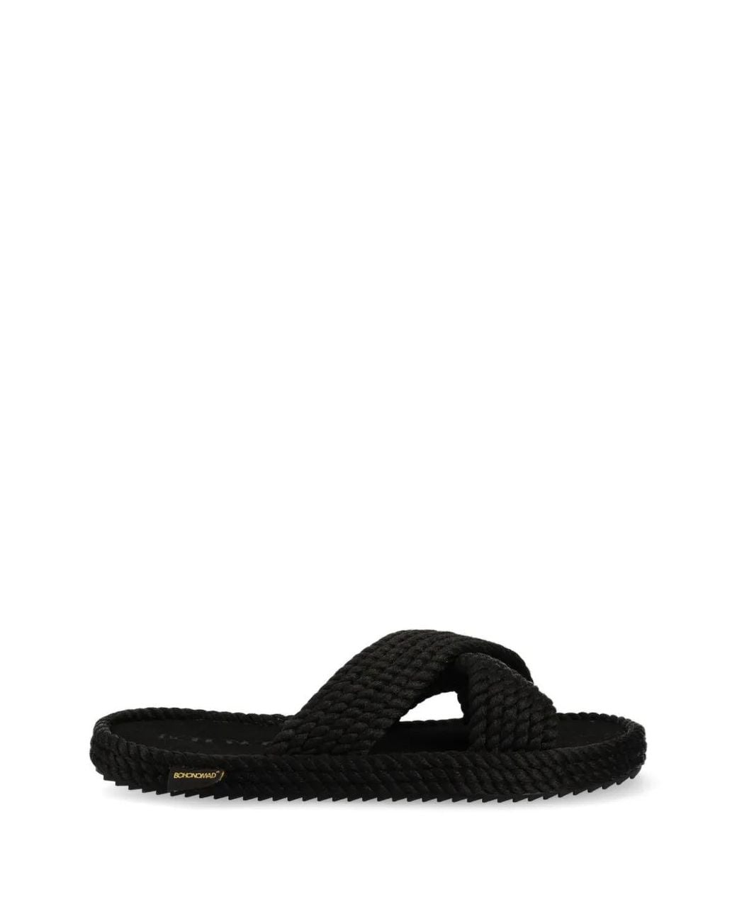 Bohonomad Black Rope Crossover-Strap Espadrilles