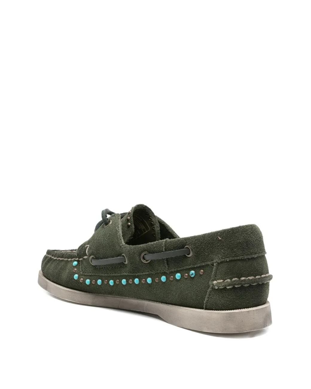 Sebago Green Suede Loafers