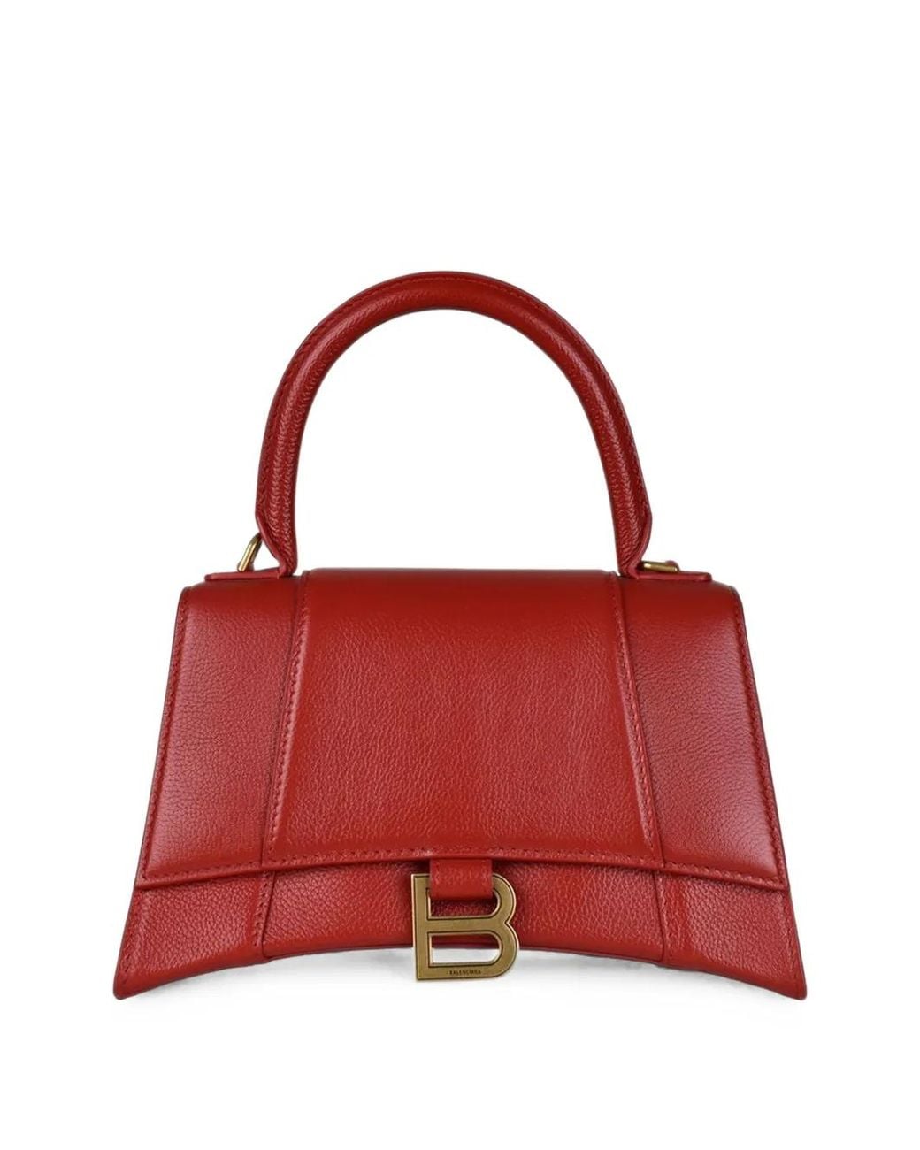 Balenciaga Red Small Hourglass Tote Bag