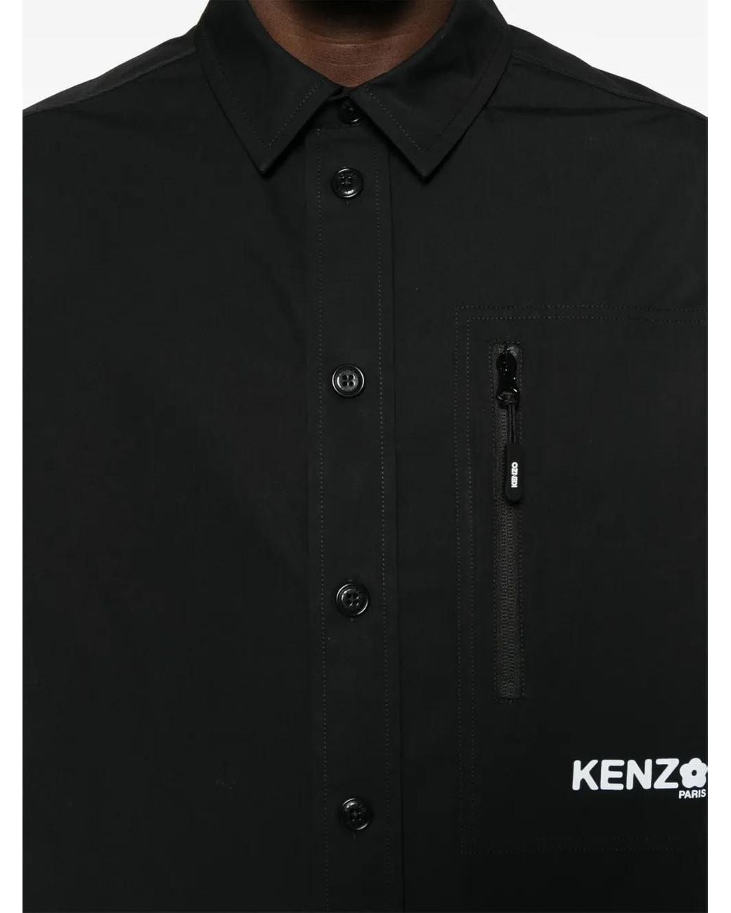 KENZO Black Boke Flower Shirt for men