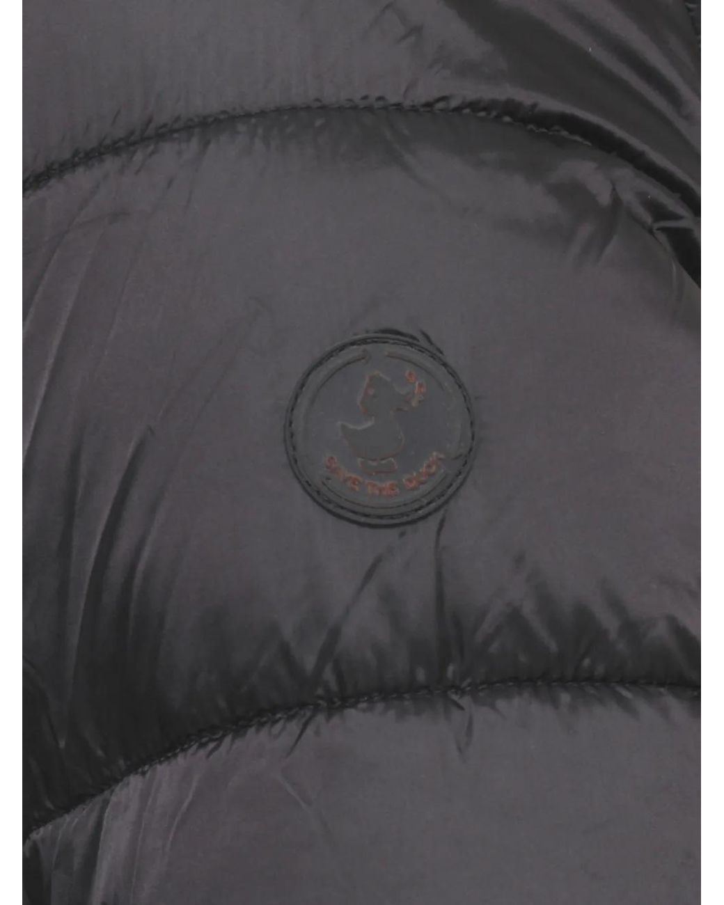 Save The Duck Black Reversible Hooded Padded Jacket