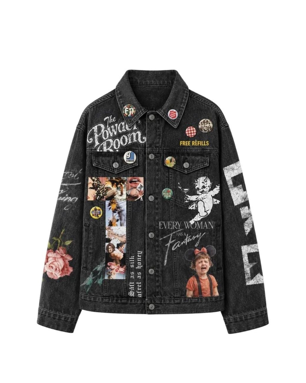 Free Refills Black The Powder Room Denim Jacket for men