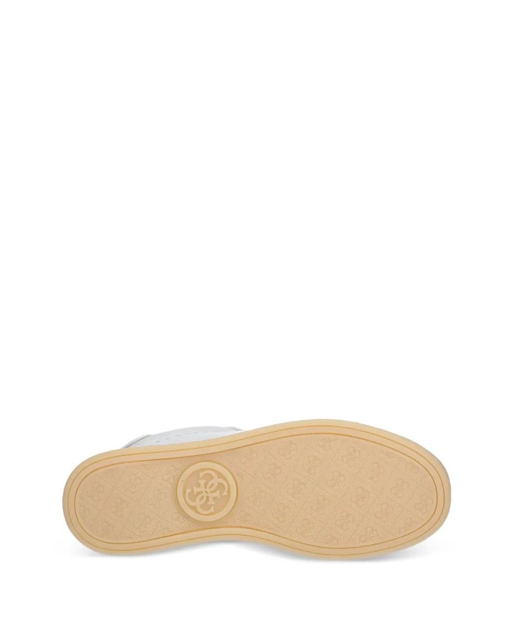 Guess White Jhell Patterned-Detail Sneakers