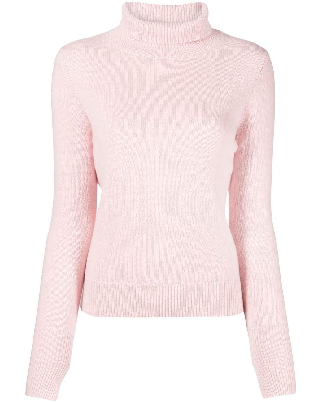 JOSEPH Roll-neck Cashmere Jumper in Pink | Lyst