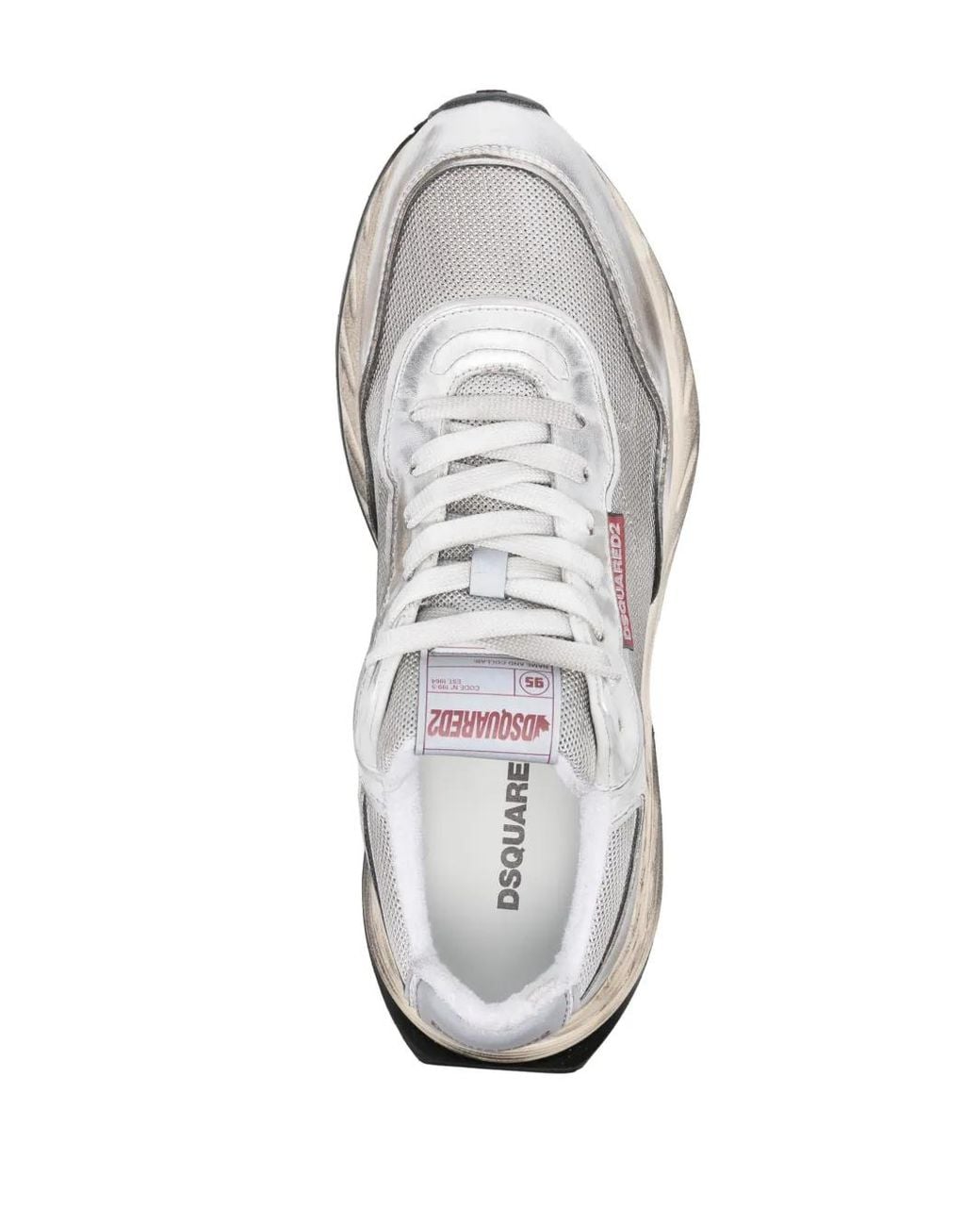 DSquared² Low-Top Sneaker in White für Herren